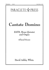 Cantate Domino SATB choral sheet music cover